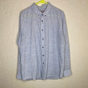 Men’s blue button up